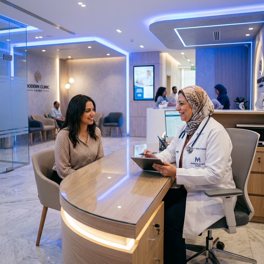 Professional Doctor and Patient
